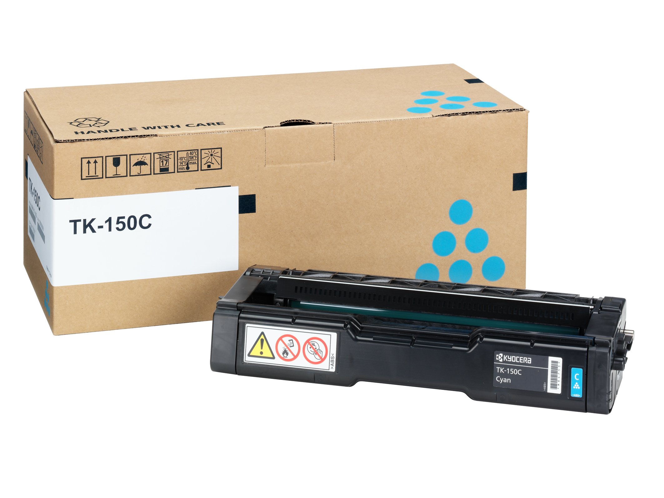 Kyocera Toner Cartridge TK-150 C - CYAN - 6.000 Pages High Capacity Genuine Premium Printer Toner - 1T05JKCNL0 - 0T5JKCNL - for FS-C1020MFP / FS-C1020MFP+