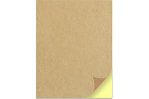 TOWNSTIX 30 Sheets, Kraft Sticker Paper Labels, Laser/Inkjet Printing - Letter Size (8.5 x 11)