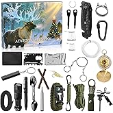Survival Advent Calendar 24 Days of Christmas Countdown Calendar Emergency Survival Gears Gift for Adults