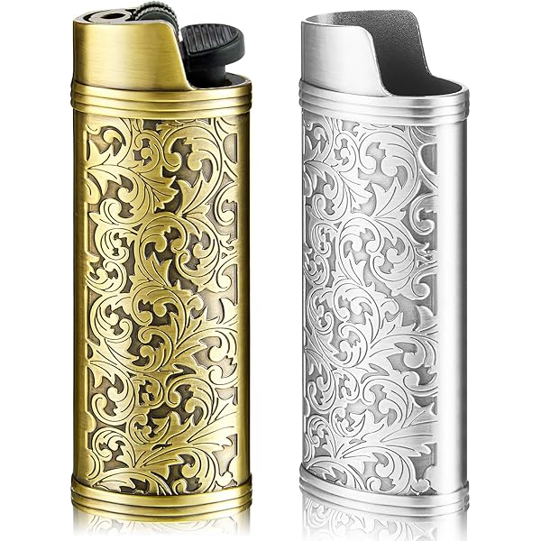 Amazon.com: Lucklybestseller Metal Lighter Case Cover Sleeve