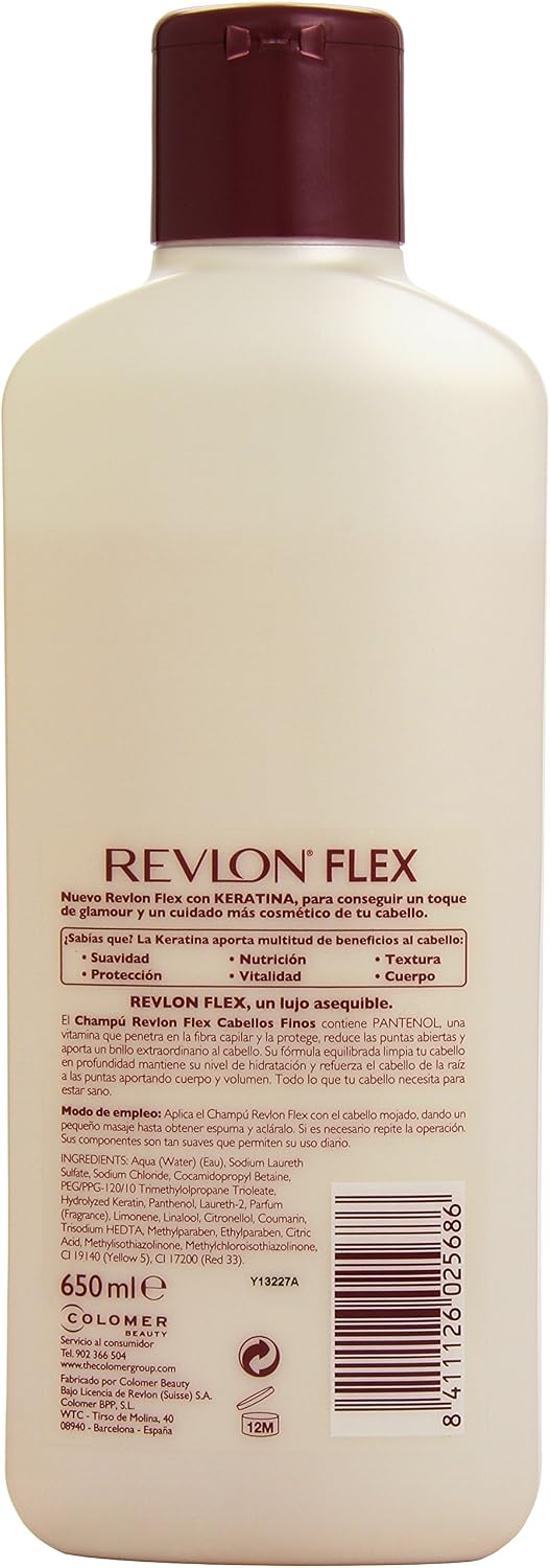 FLEX - Shampoo Flex 650 ml - thin hair - unisex, 650 ml (Pack of 1) - Image 3