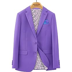 Marvelous World Boys Suits Lavender Slim Fit Size 7
