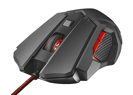 title=Trust GXT 148 Mouse Ottico da Gioco con 8 Pulsanti Programmabili