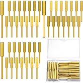 45 Pcs High Hardness Electric Chainsaw Sharpener Bit, Gold | Diamond Plated Grinding Tool, 3 Sizes 5/32 3/16 7/32 Inch for Various Chains, Storage Case, Bulk Kit for Workshop Use