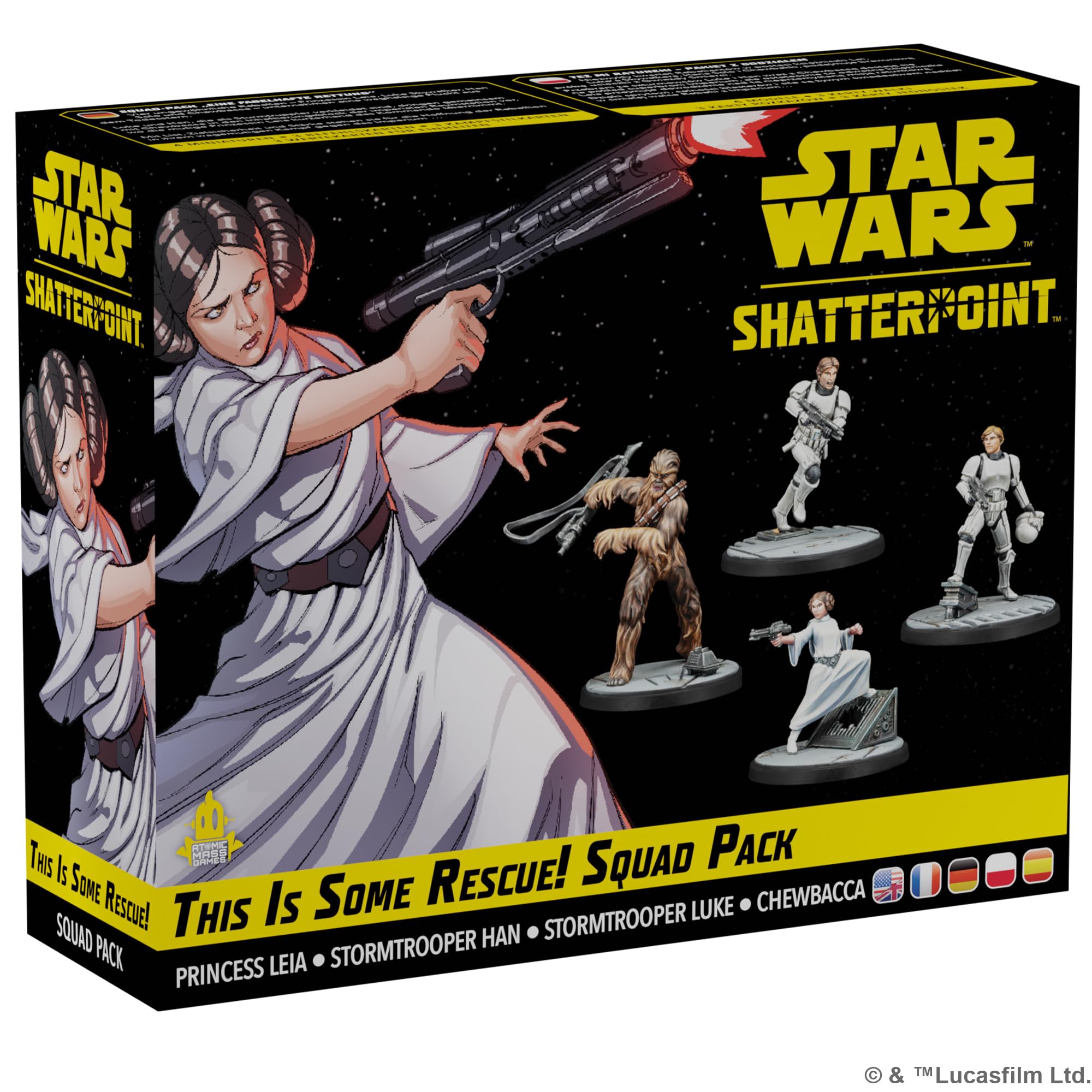 Asmodee | Star Wars Shatterpoint: This is Some Rescue - Princess Leia Squad Pack | Miniatures Game | Ages 14+ | 2 Players | 90 Minutes Playing Time