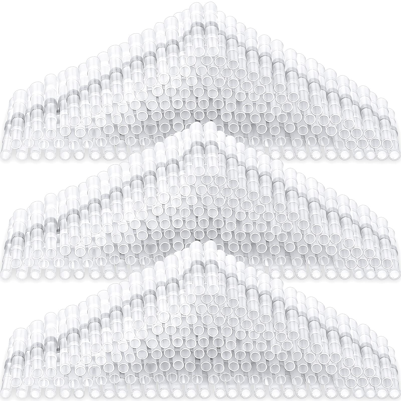 300 Solder Seal Wire Connectors Heat Shrink Butt Connector Waterproof Insulated Electrical Butt Splice Wire Terminals Automotive Marine Electrical Terminals for Boat Trailer Stereo (26-24 AWG, White)