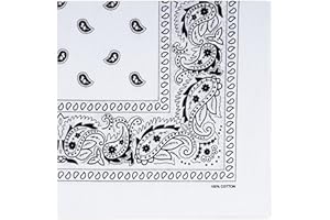 One Piece Novelty Bandanas Paisley Cotton Handkerchief……