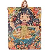 VANZEV Ramen Girl Blanket Gifts for Anime Fans