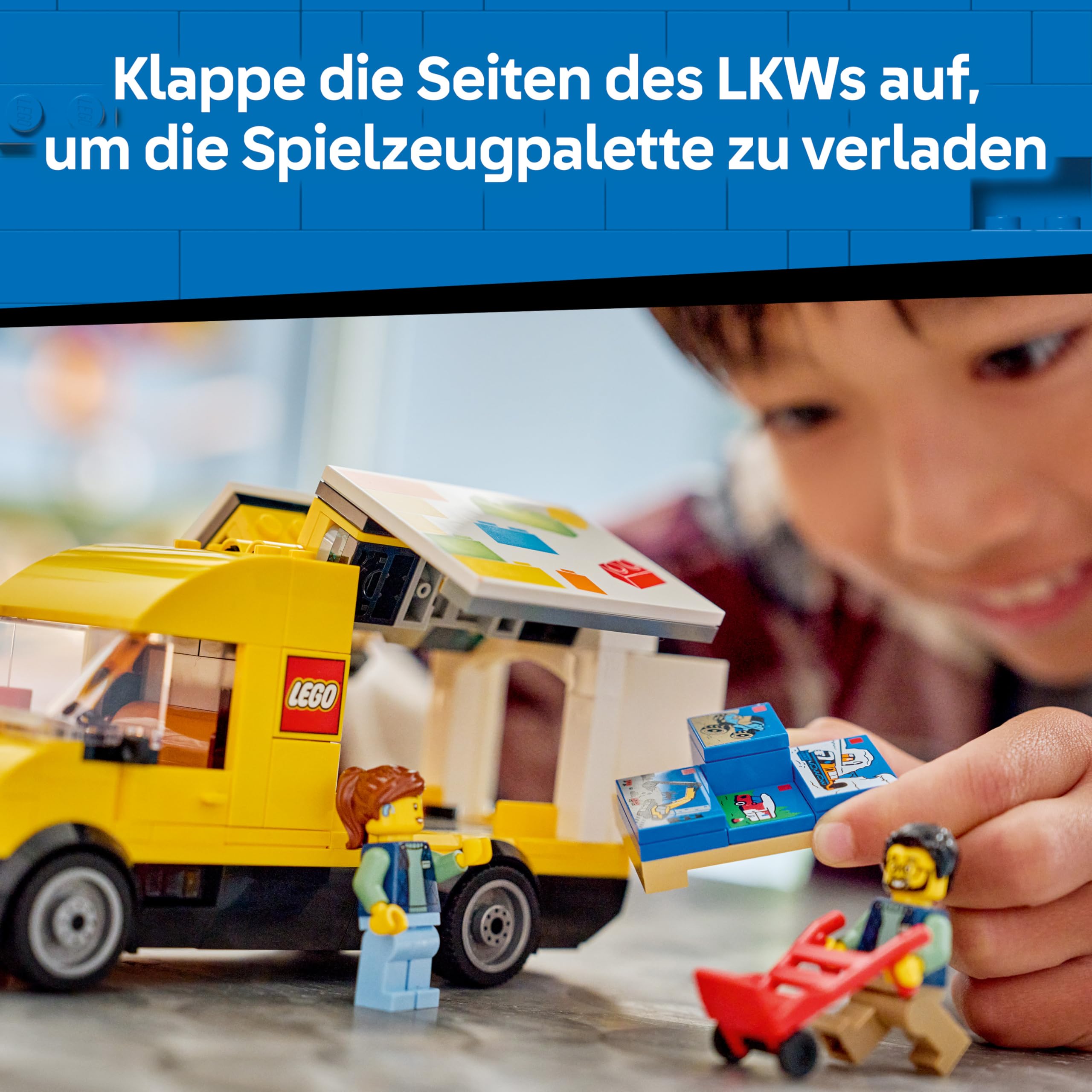 LEGO City: Der LEGO Lieferwagen - Modellbau mit 2 Minifiguren, Transportwagen und Zubehör - Geburtstagsgeschenk für Jungen ab 6 Jahren - 60500 3