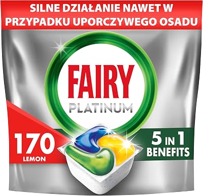 Platinum All in One Geschirrspüler Tabs Zitrone - 170 Tabletten - Für harte Herausforderungen - Reinigt sogar fettige Filter