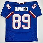 Facsimile Autographed Mark Bavaro New York Blue Reprint Laser Auto Football Jersey Size Men's XL