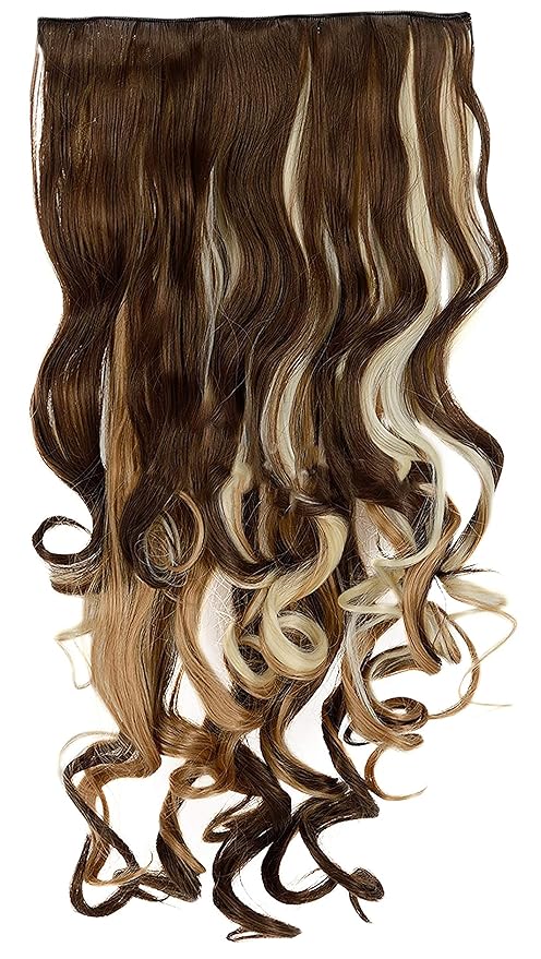 Majik 5 Clip Curly Hair Extension For Women And Girls For Party