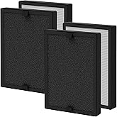 FCFMY KF250 H13 True HEPA Replacement Filter Compatible with Kenmore 1200e Series PM2010 Air Cleaner Purifier, Part # KF250, 2 Sets (4pcs)