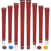 BYBOMYA Golf Grips 8 Pack Soft Comfortable Non-Slip Grip Set Standard/Midsize 4 Colors All-Weather Arthritic Grip Men &amp; Women