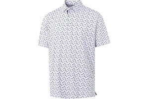 M MAELREG Boys Polo Shirt Short Sleeve Performance Dry Fit Stretch Funny Print Active Casual Collared Golf Shirts for Boy