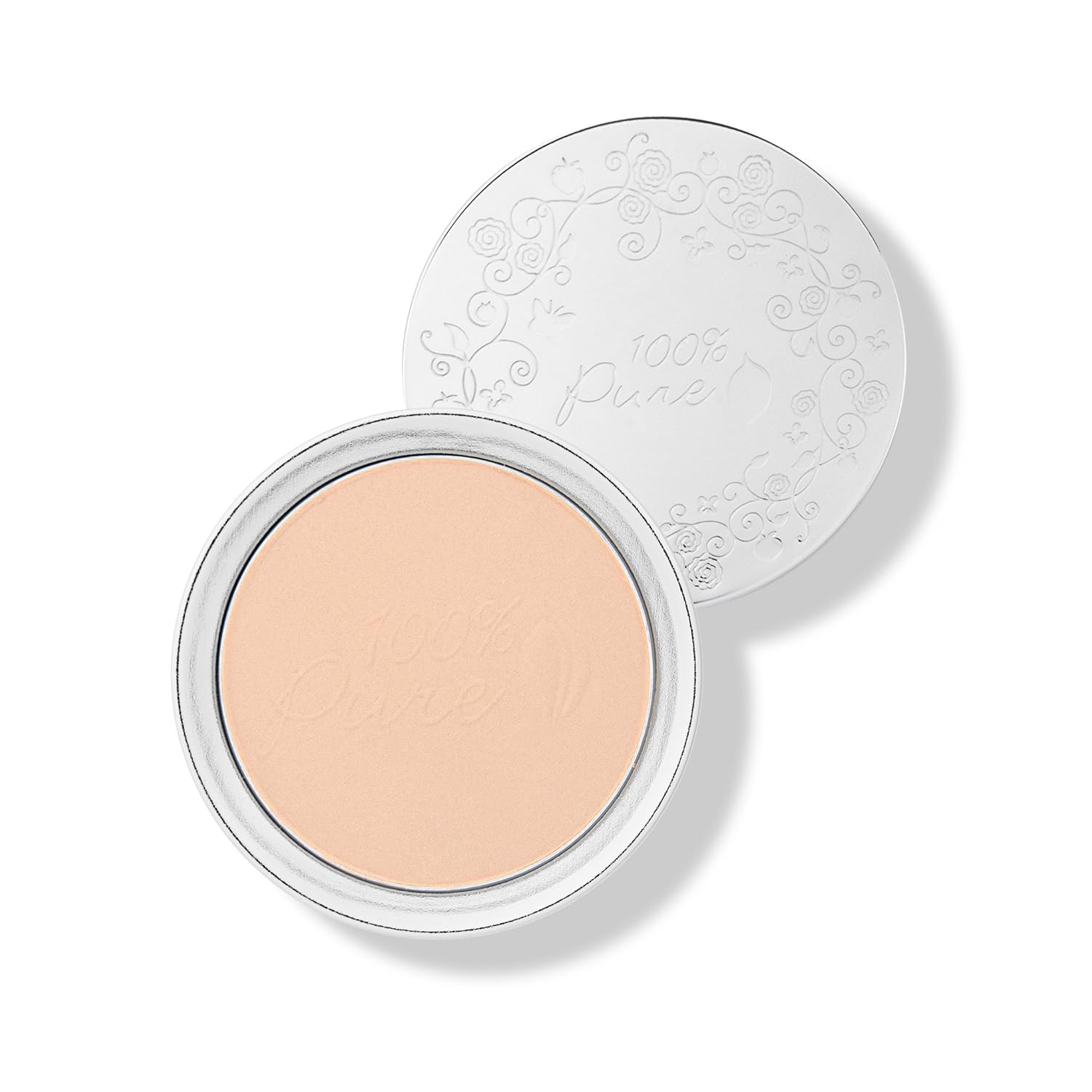 100% PURE Powder Foundation (Fruit Pigmented), Sand, Matte Finish, Absorbs Oil, Anti-Aging, Helps Fight Acne, Natural, Vegan Makeup (Light-Medium Shade w/Neutral Undertones) - 0.32 Oz