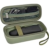 PAIYULE Case for MANSPOT for Meridian Body Hair Trimmer for Men, Electric Beard Shaver Storage Holder for LADYSPOT Pubic Razor and Extra Blade Heads- Box Only (Green)
