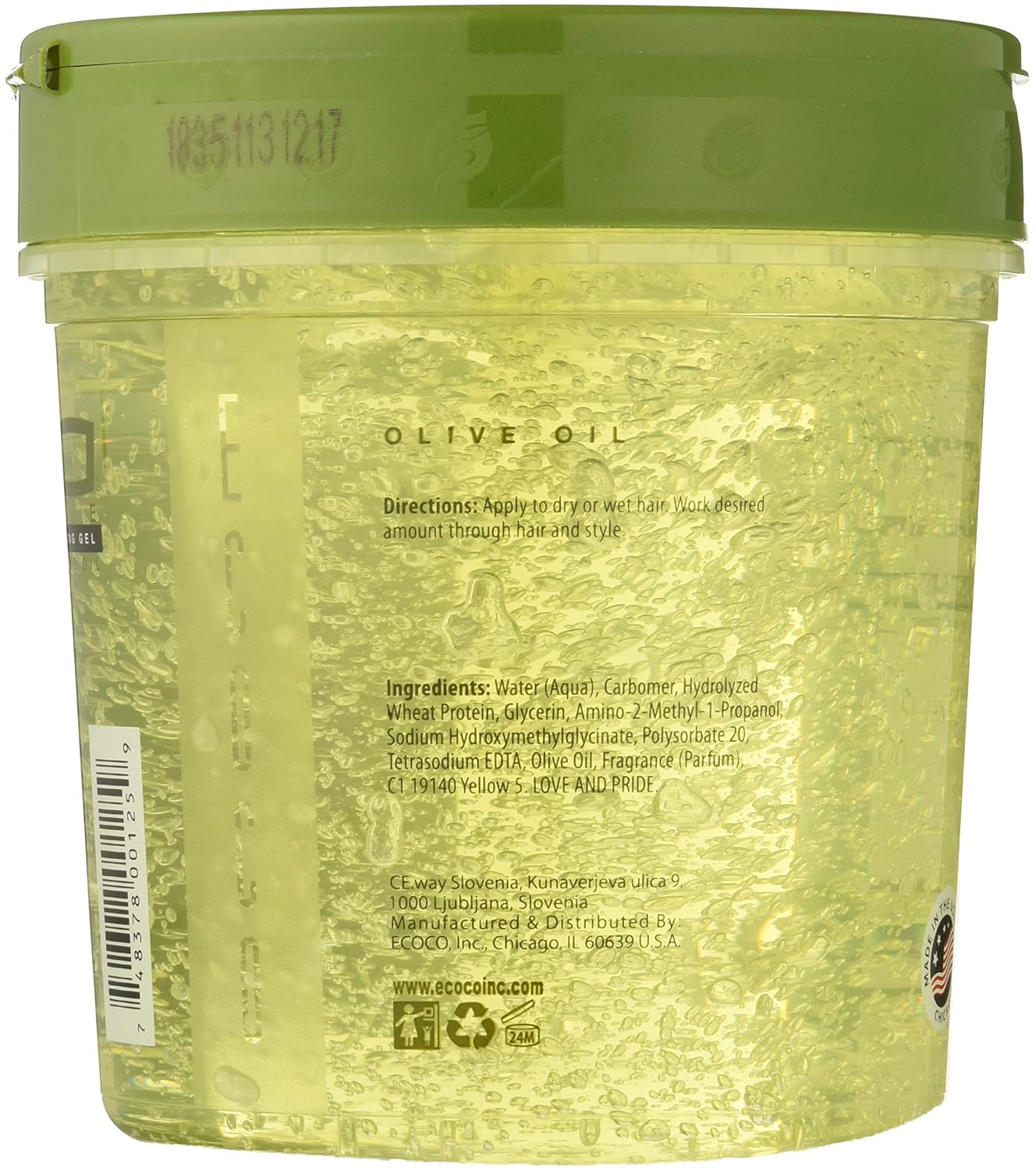 Ecoco Eco Style Gel - Olive Oil 24 Oz : Beauty
