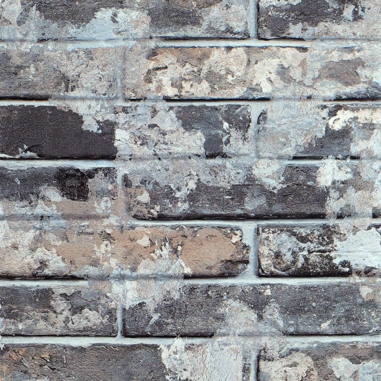 Livelynine Grey Brick Wallpaper for Kitchen Bathroom Waterproof 40CM x 5M 3D Wallpaper for Bedroom Boys Living Room Washable Kitchen Wallpaper Grey Brick Wall Effect Wallpaper Self Adhesive 3D