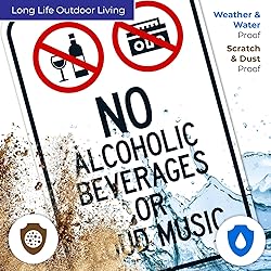 No Alcoholic Beverages Or Loud Music