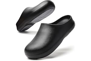 MEIAGDT Women's Slip On Nurses Clogs - Waterproof Lightweight EVA Work Shoes with Comfort Arch Support & Non-Slip Rubber Sole