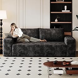 63" Cloud Loveseat Boneless Sofa Couch in a Box, No