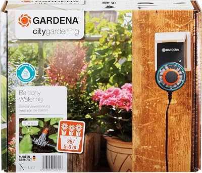 Gardena Balcony Watering System, Automatic for 6m Boxes, 13 Programs