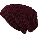 Lilax Knit Slouchy Oversized Soft Warm Winter Beanie Hat