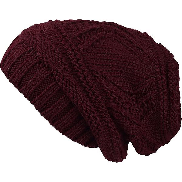 Patrón De Tejdo: Patrón De Gorro Holgado, Patrón De Sombrero De Punto