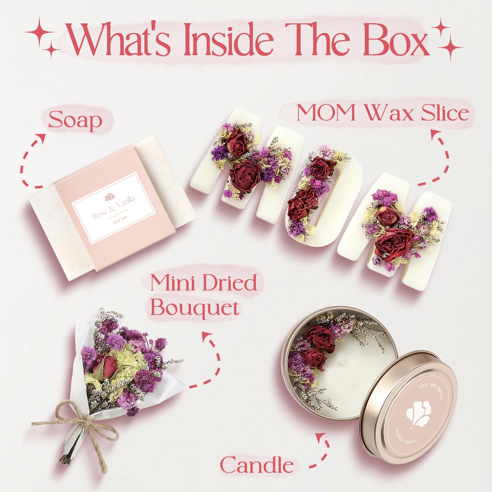 Gift Basket for Mom – Birthday, Christmas & Mothers Day Present – Mom Gift Box & Relaxing Spa Self Care Set