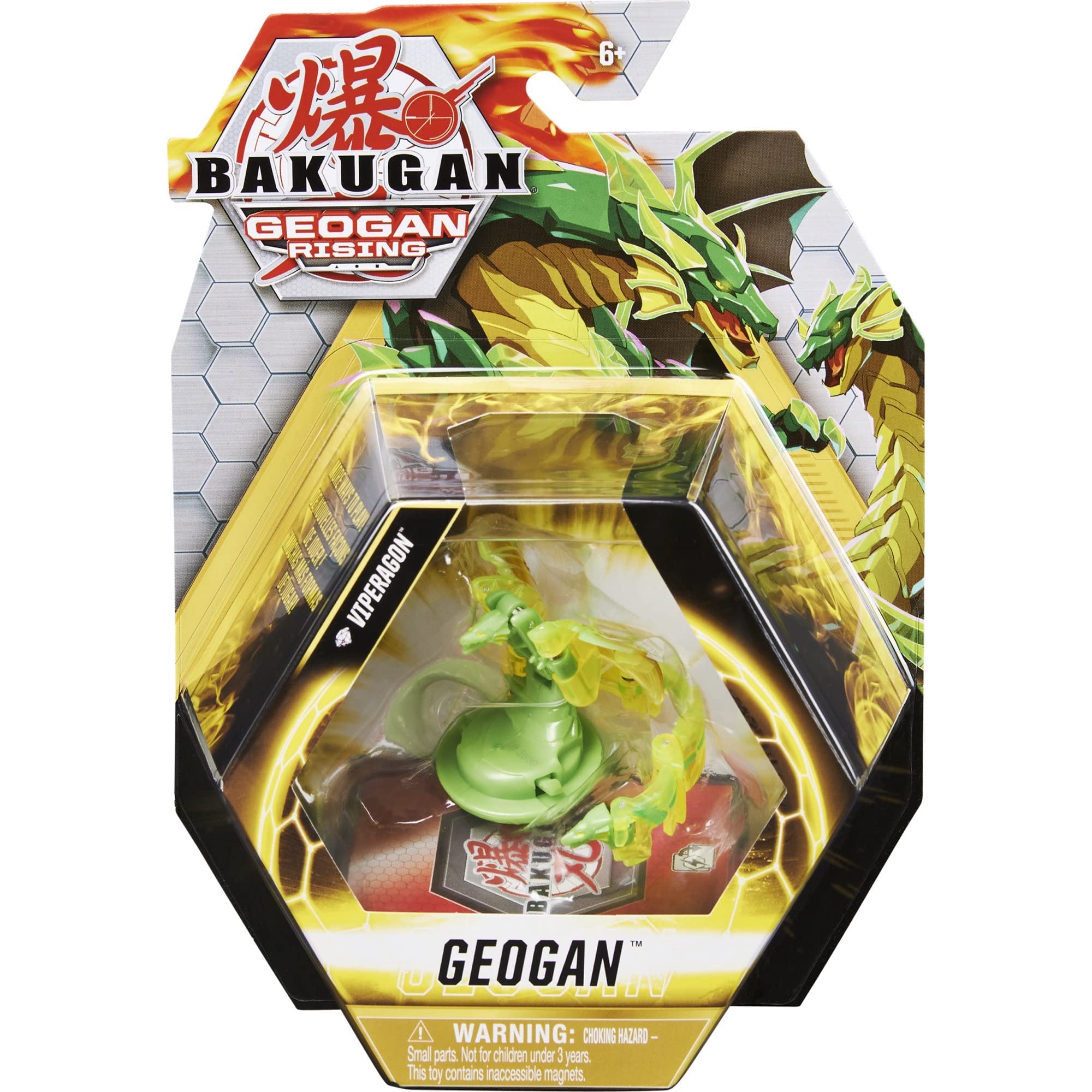 Bakugan Geogan Rising 2021 – Diamond Viperagon Geogan Con Carte Collezionabili