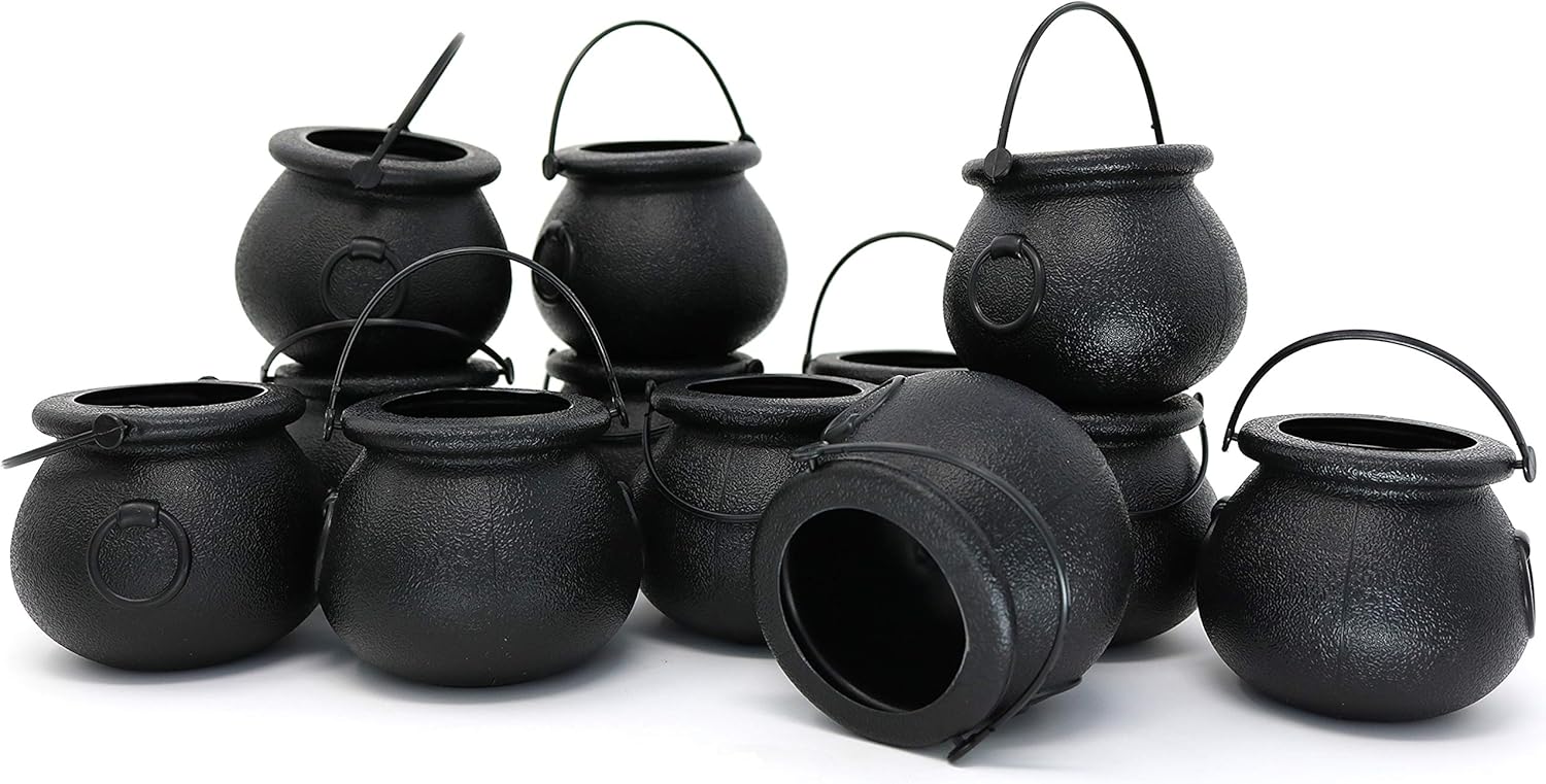 Candy Cauldron Kettles - 1 Dozen Party Decoration Supplies by Big Mo’s Toys: Toys & Games