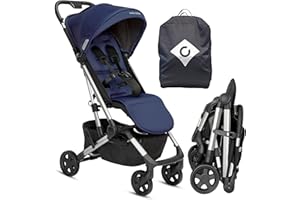 Colugo Navy Stroller - Lightweight, Compact, One Hand Fold, Travel Stroller with Rain Cover, Backpack and Cup Holder, JPMA Certified, UPF 50+ Canopy, 2 Seat Recline Positions, 16 lbs, Toddler