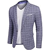 COOFANDY Men's Blazer Casual Sport Coats Slim Fit One Button Suit Jacket Lightweight Sports Jacket
