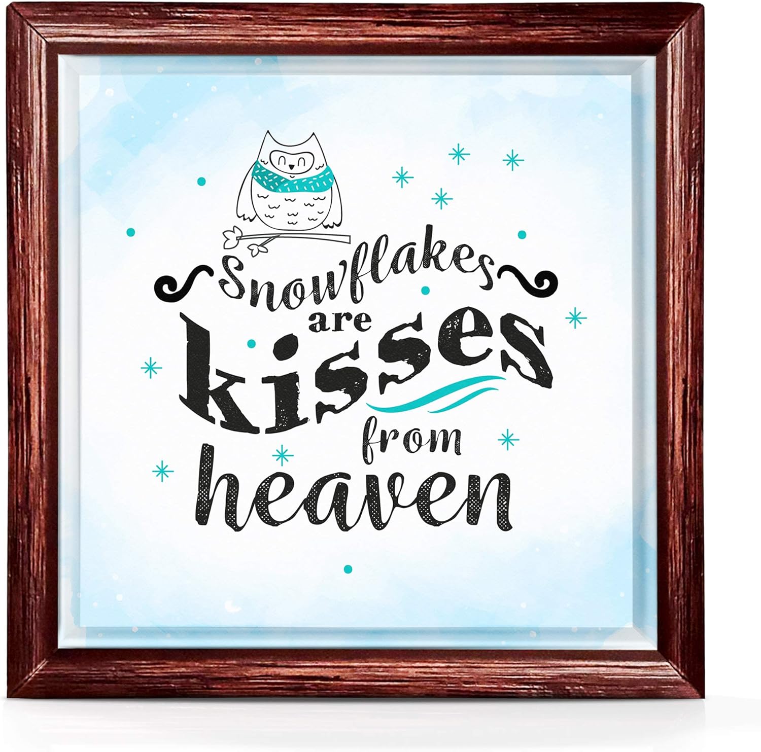 Snowflake Decorations for Home Or Office | Snowflake Decor Gifts for Women and Men | Inspirational Snowflake Gifts | 7x7 Hanging Snowflake Decorations | Snowflake Wall Decor