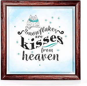 Snowflake Decorations for Home Or Office | Snowflake Decor Gifts for Women and Men | Inspirational Snowflake Gifts | 7x7 Hanging Snowflake Decorations | Snowflake Wall Decor