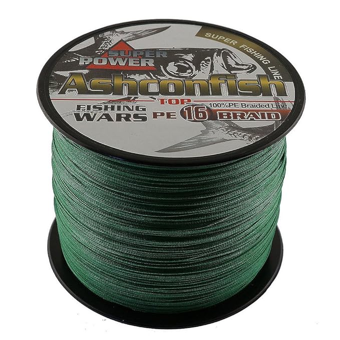 Ashconfish Hollow Core Braid Fishing Line 16 Strands Multifilament