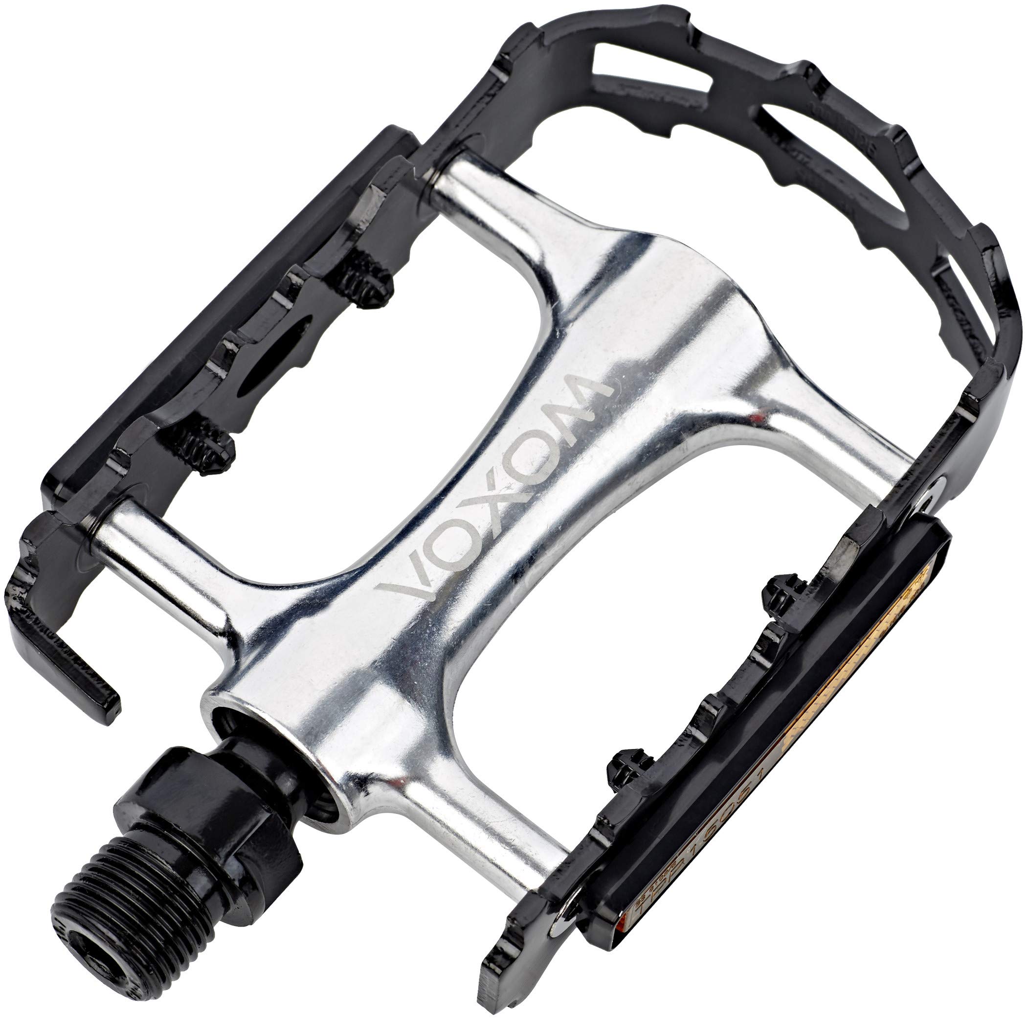 Voxom Unisex MTB PE3 Pedals, Black, One Size