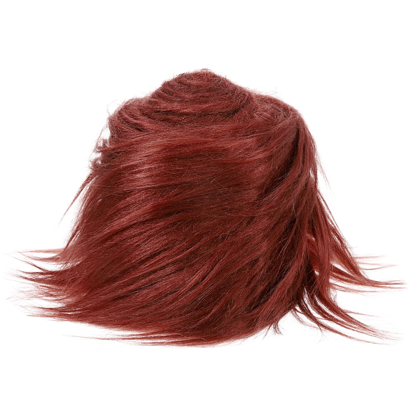 PATIKIL Plush Faux Fur Fabric Precut Strips, 59" x 4" Fluffy Faux Fur Ribbon for DIY Crafts Christmas Halloween Gnome Beard, Red
