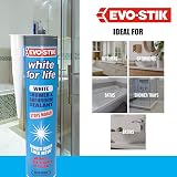 EVO-STIK White for Life Shower Bathroom Sealant White Stops Mould Stays New view 6