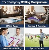 Seco Foldover Clipboard Pack of 4 Assorted Colours view 5