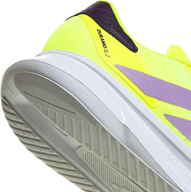 Homme Duramo SL 2 Running Shoes, Solar Yellow/Powder Plum/Aurora Plum, 42 EU — photo 4 sur 8
