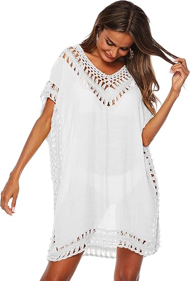beachwear white dress