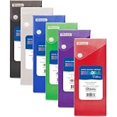 BAZIC PRODUCTS Translucent Slider Pencil Case, 6-Set | 7.75 x 3.2 x 1 in, Slides open for pens, Pencils, Small supplies, Bulk pack, For home and office storage