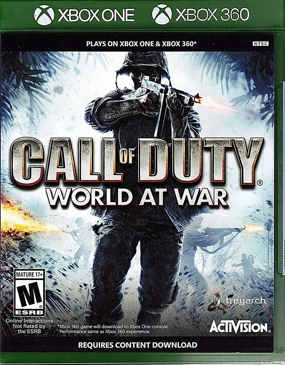 Call of Duty World at War Xbox One & 360 - Xbox One & 360 Supported - ESRB Rated M (Mature 17+) - First-person Shooter - Multiplayer Supported - Get through WWII