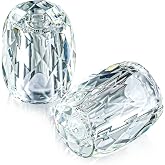 1.8" Refillable Crystal Seasoning Bottle Salt and Pepper Shakers | Kitchen Decor (Set of 2) Salt Shaker Set