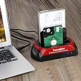 Tccmebius USB 2.0 Docking Station 2.5 3.5 SATA IDE Dual HDD SSD Reader UK view 2