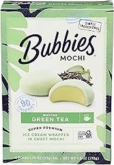 BUBBIES MOCHI Green Tea Mochi Ice Cream, 7.5 OZ