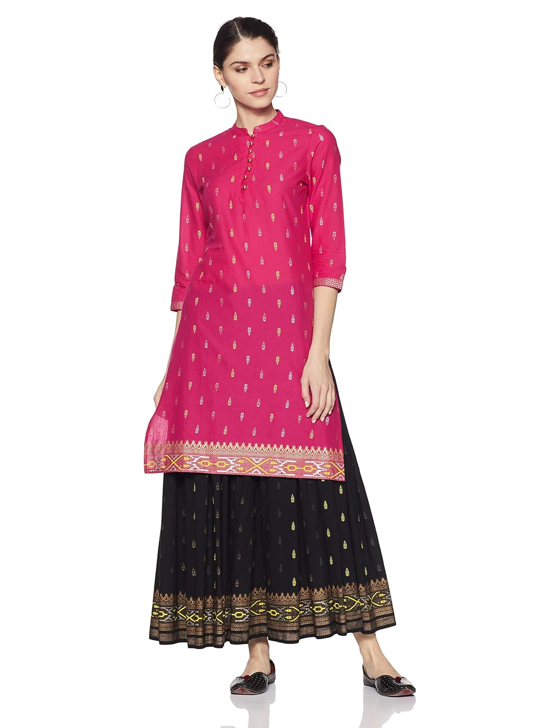 amazon brand - myx women's straight kurta