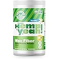 Manitoba Harvest Hemp Yeah! Organic Max Fiber Protein Powder, Vanilla, 16oz; with 10g of Fiber, 9g Protein and 1.9g Omegas 3&